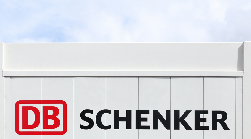 DB Schenker logo on building