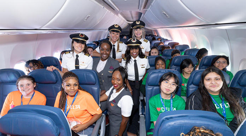 WING Flight team on board plane