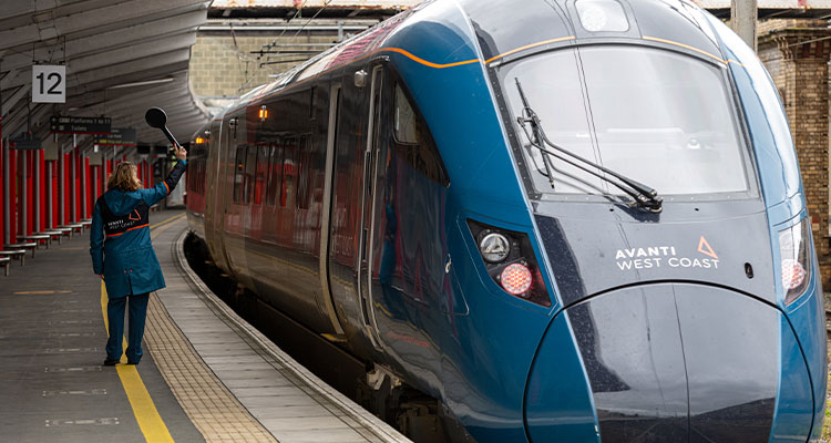 Avanti west Coast train in a station