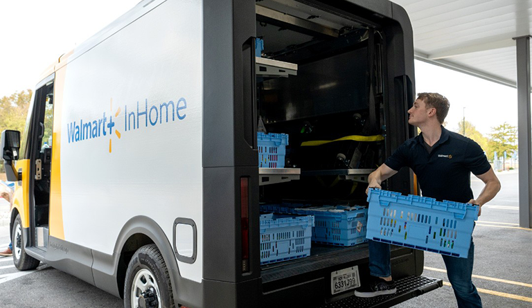 Walmart sustainable delivery van