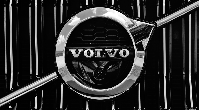 Volvo logo on car to support telematics article