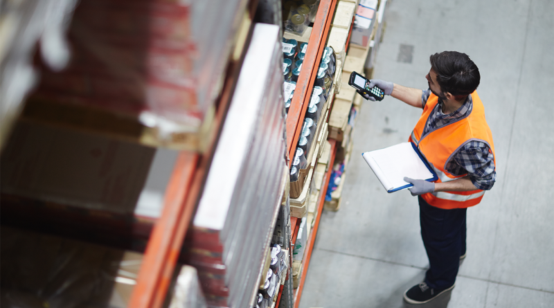 Man working in warehouse to support warehouse innovation article