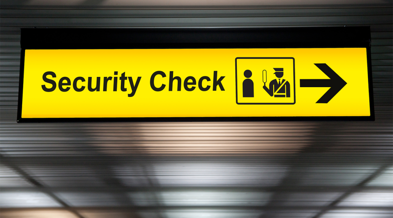 Security Check sign in airport to support BWI airport article