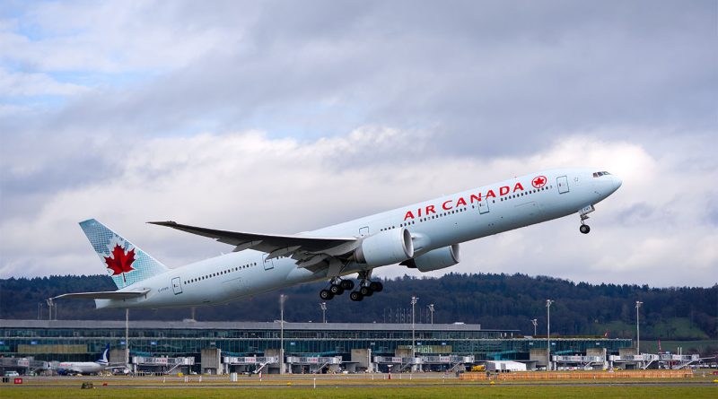 Air Canada aircraft grounded at airport during cabin crew strike