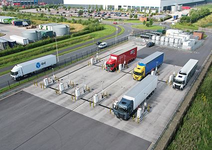 a biomethane refuelling station for Heavy Goods Vehicles
