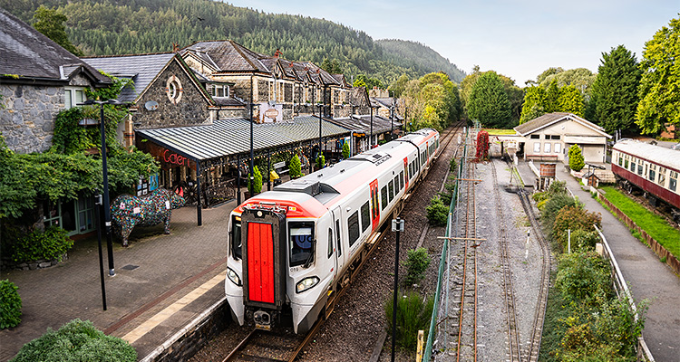 Transport for Wales is bringing integrated, sustainable, and accessible transport solutions to the nation the Betws-y-Coed railway station in North Wales