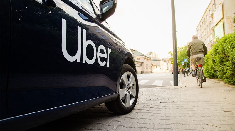 Uber enters investment-grade bond market with $2.25 billion deal Uber headquarters building with financial market chart overlay representing bond issuance in 2025