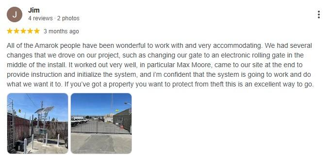 Google Review for AMAROK security