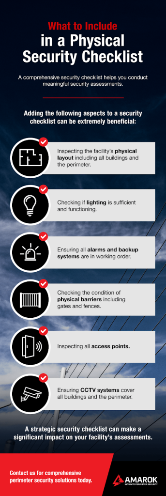What to include in a physical security checklist infographic