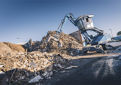 a scrap handling machine
