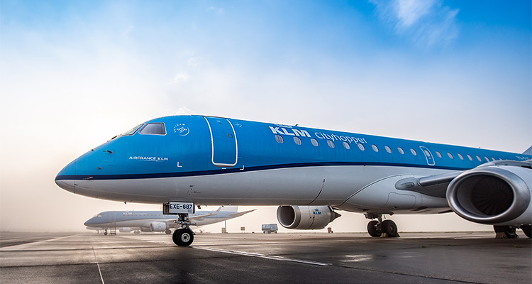 a KLM Cityhopper aircraft