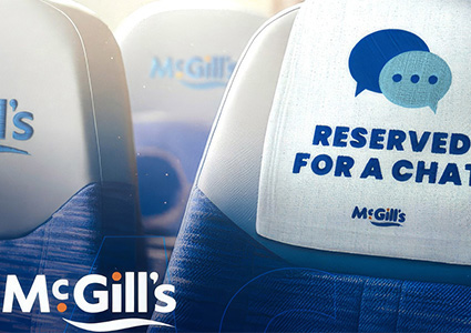 seat covers are branded with the "McGill's" logo