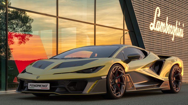 Lamborghini supercar on display representing record sales amid tariff pressures