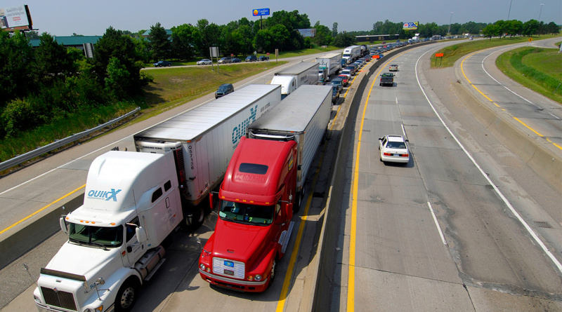 International border traffic jams are a common occurance at the Port