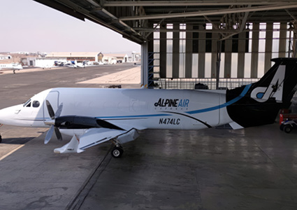 an Alpine Air Express cargo aircraft