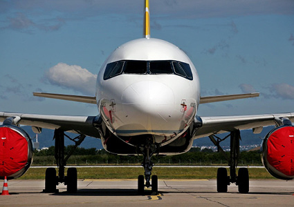 an Airbus A320 series narrow-body passenger aircraft