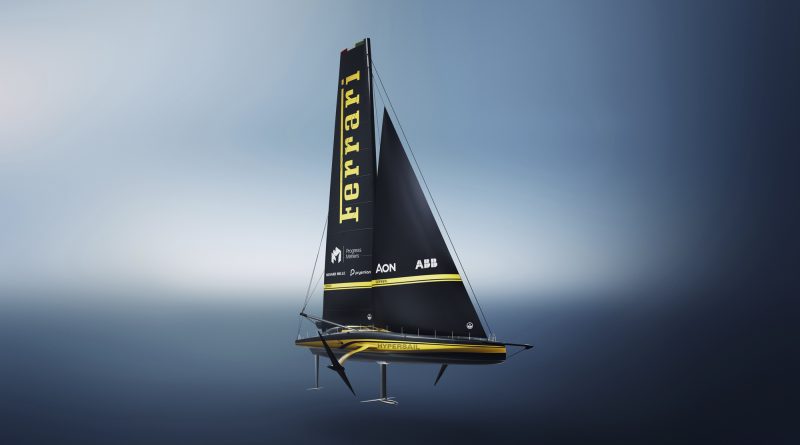 Ferrari Hypersail foiling yacht using ABB marine DC electrification technology