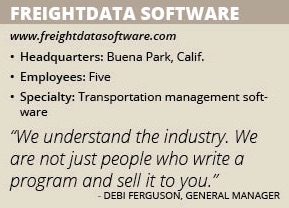 FreightData info box